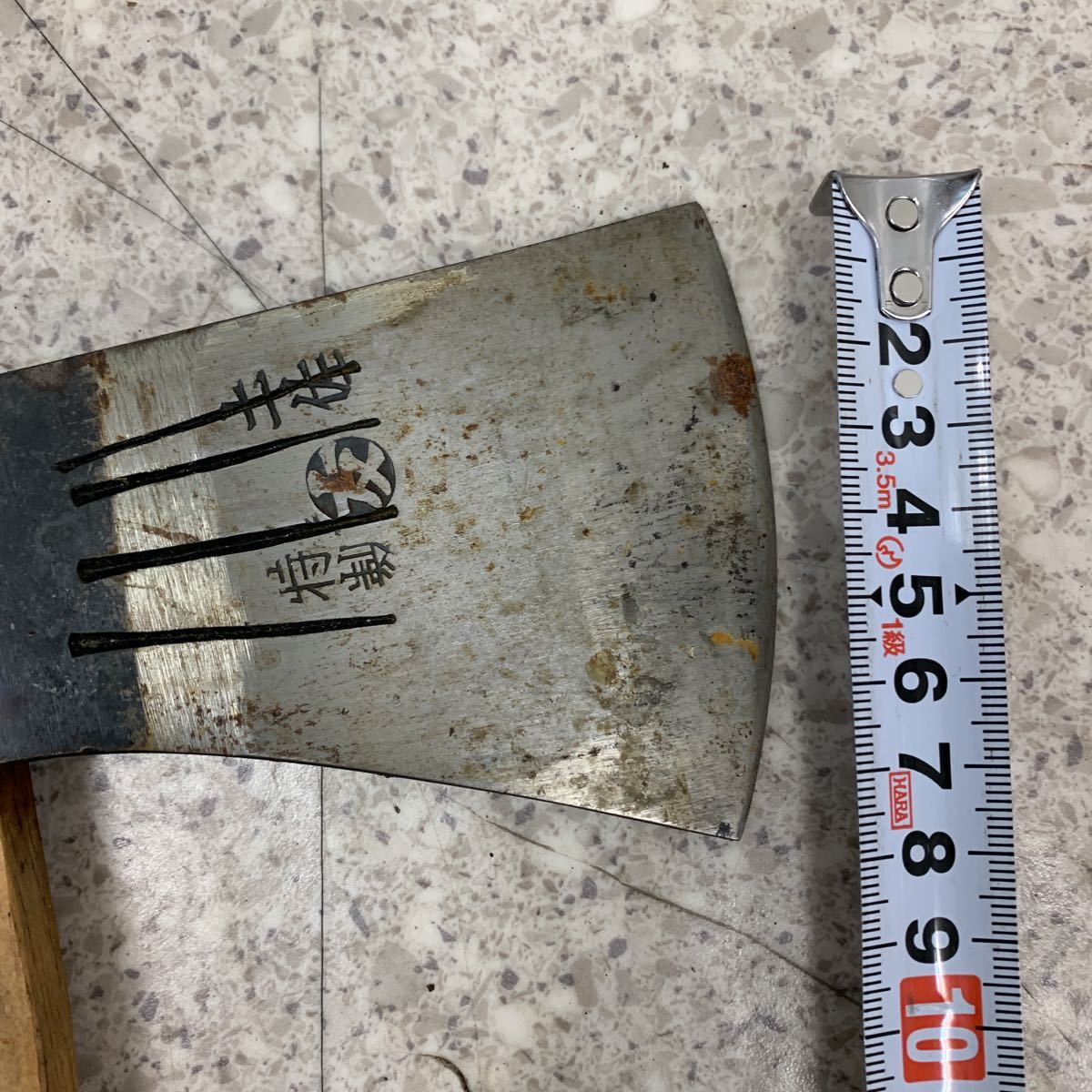 5-2-80□ 龍光 斧 特製 土佐 全長約40cm 刃渡り約8cm 薪割り斧 オノ 