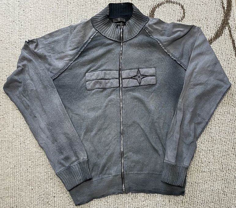 美品 ストーンアイランド ジップ コットン ジャケット グレー　XL　豊田貿易