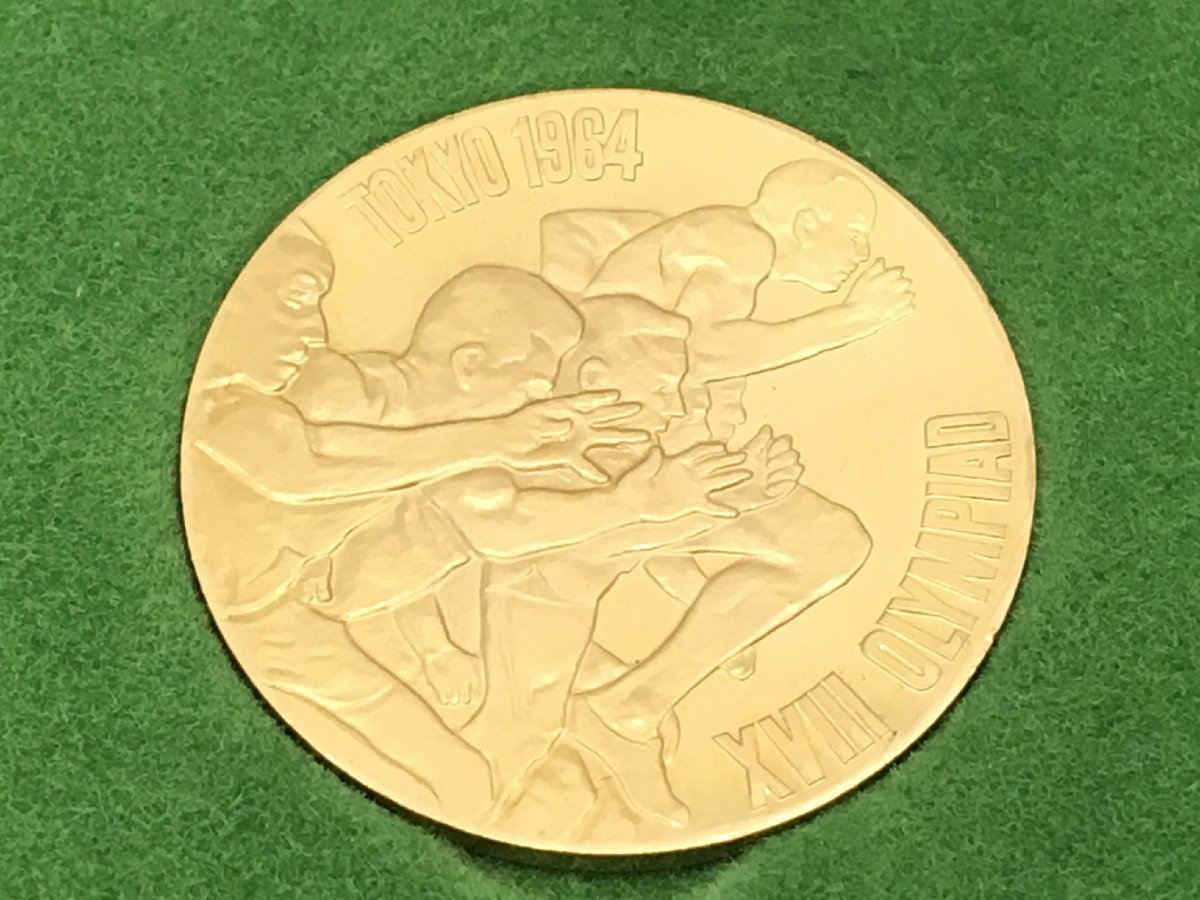 1964年 オリンピック東京大会 記念メダル 金メダル 750 約7.2g ケース