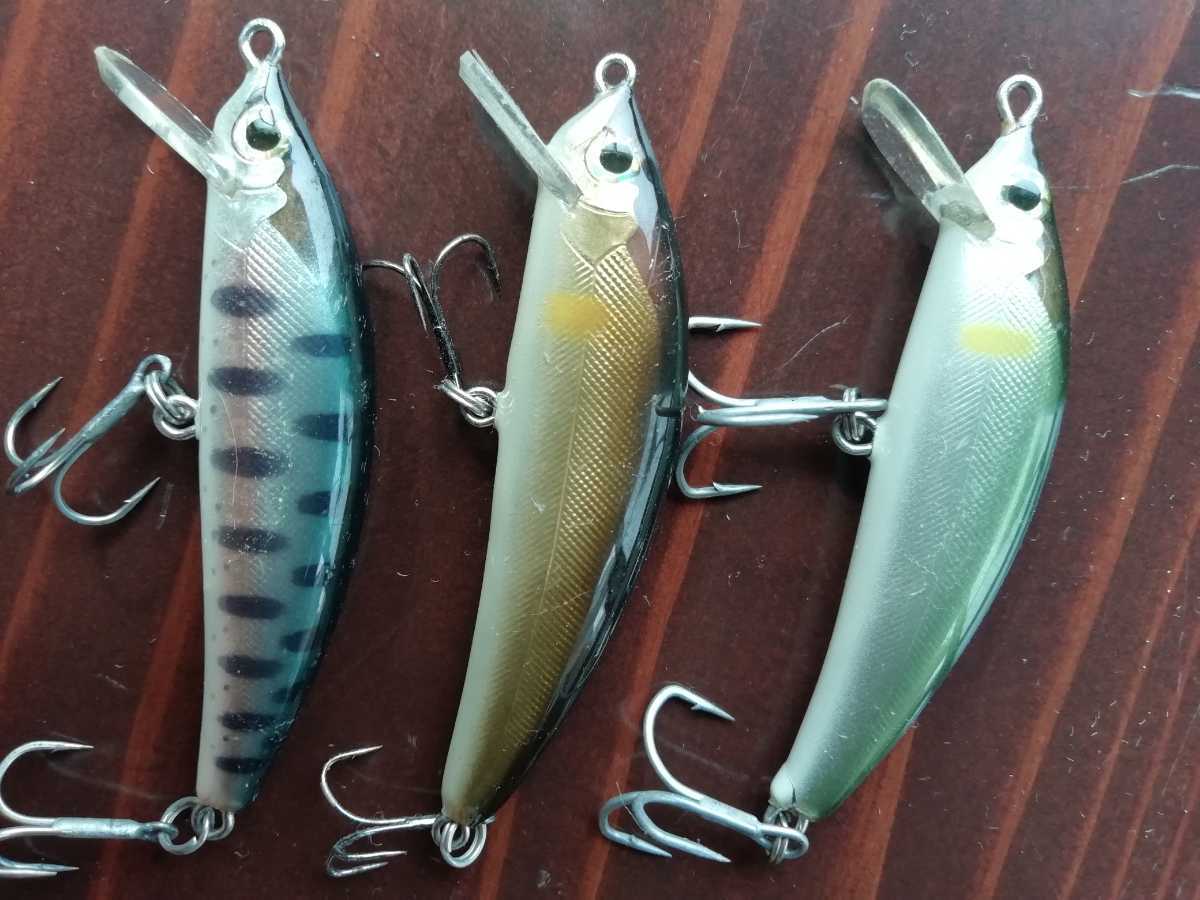 渓流ハンドメイドミノー katu lure 3個セット N*v様 渓流ハンドメイド