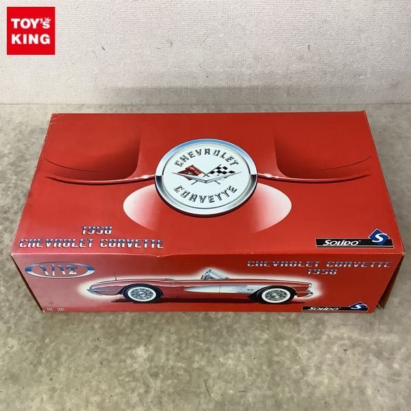 1円〜 欠品 破損 ソリド 1/12 1958 CHEVROLET CORVETTE レッド