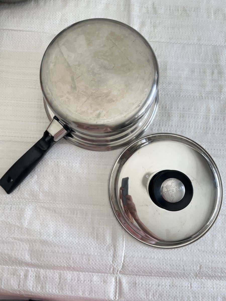 中古POWER SEALフライパン ☆蓋付き _2
