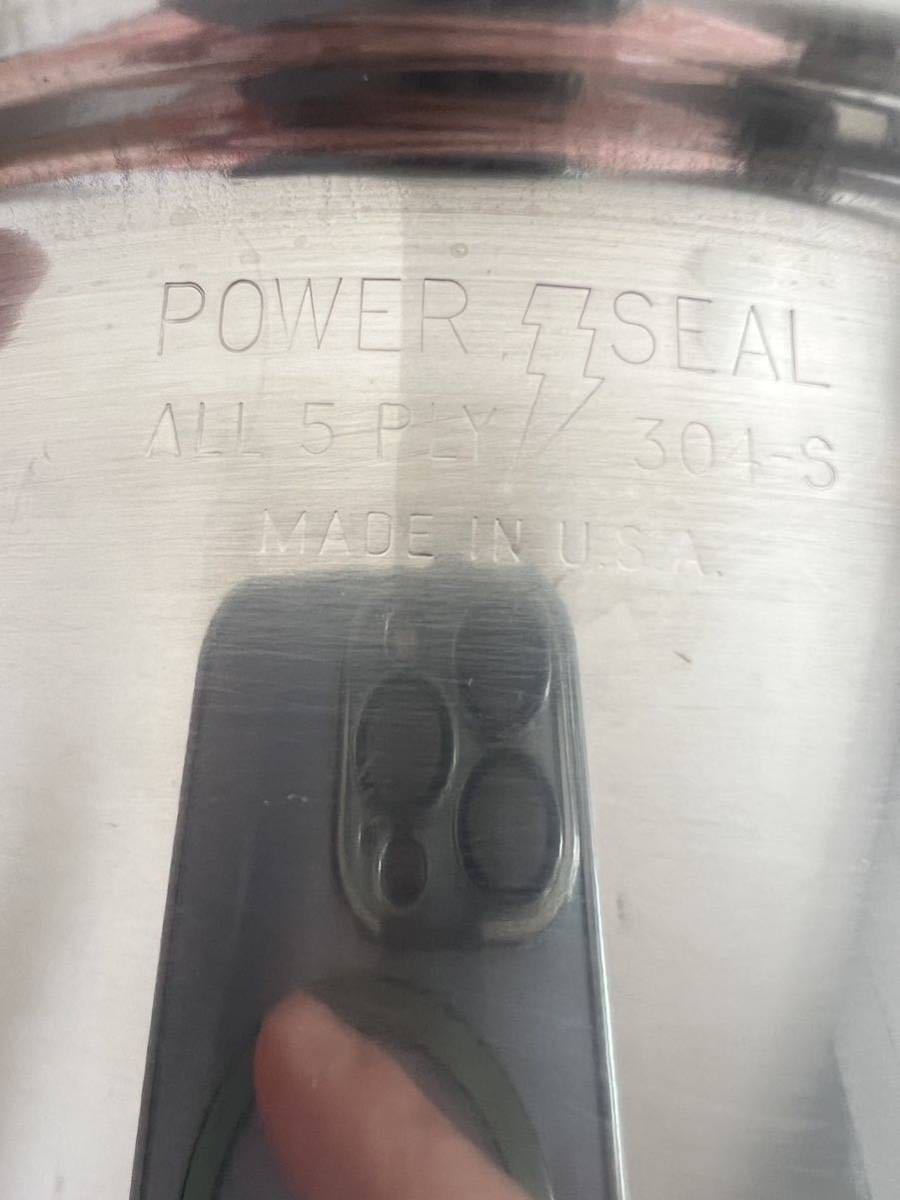 中古POWER SEALフライパン ☆蓋付き _5