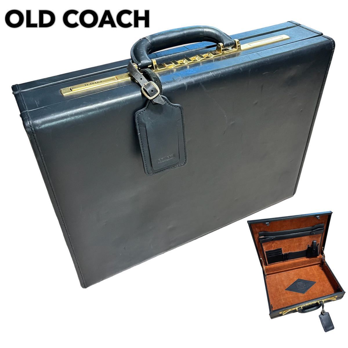 レア OLD COACH オールドコーチ ダイヤルロック レザー