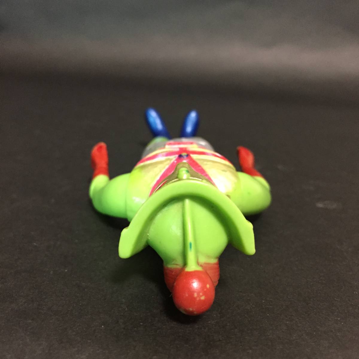 ☆ウッド グリーンマン 当時物 ソフビ人形 約15cm 東宝企画 ミニソフビ 