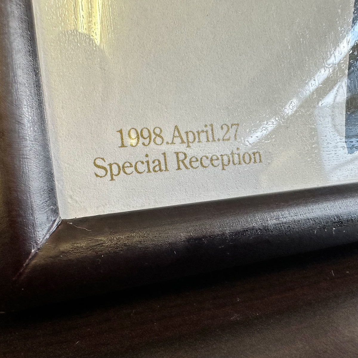 219 アントニオ猪木 額入り サイン色紙 手形 印刷 1998 Special  