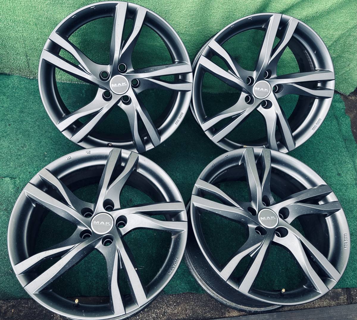 18インチ 8J H2 オフセット45 穴 5 PCD 108 ハブ径 63 MAK ITALY 製 アルミホイール4本セット