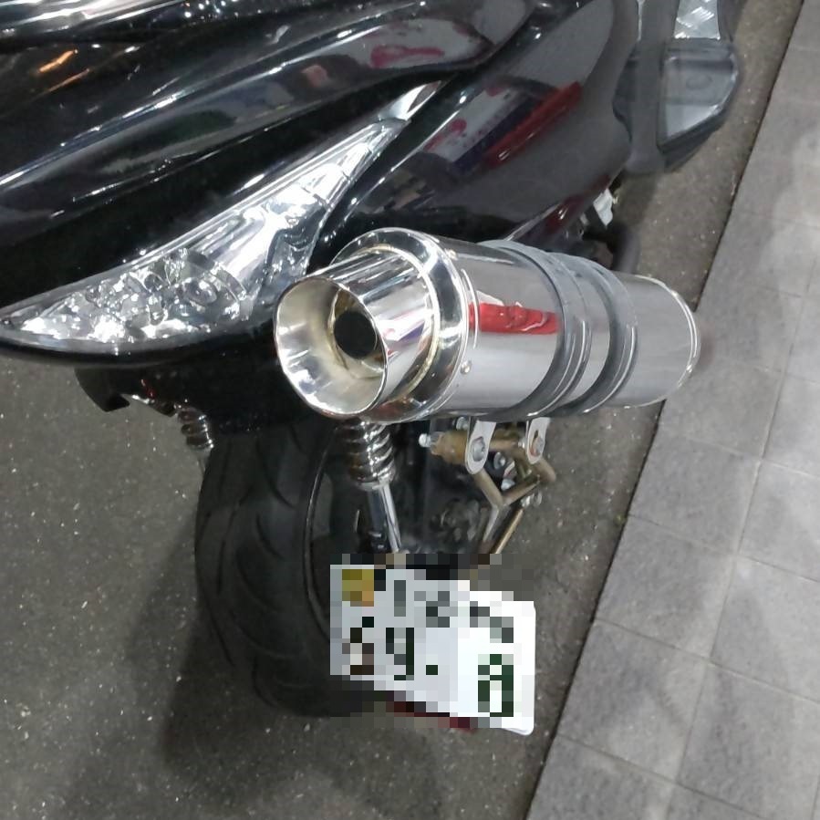 FORZA Z - X⁄Z（MF08） Z」にABS搭載の「フォルツァ ABS」を 【中古】ホンダ HONDA FORZA Z／X フォルツァ Z／X MF08 カチアゲマフラー 極太サイレンサー 見た目大迫力 音割と静か