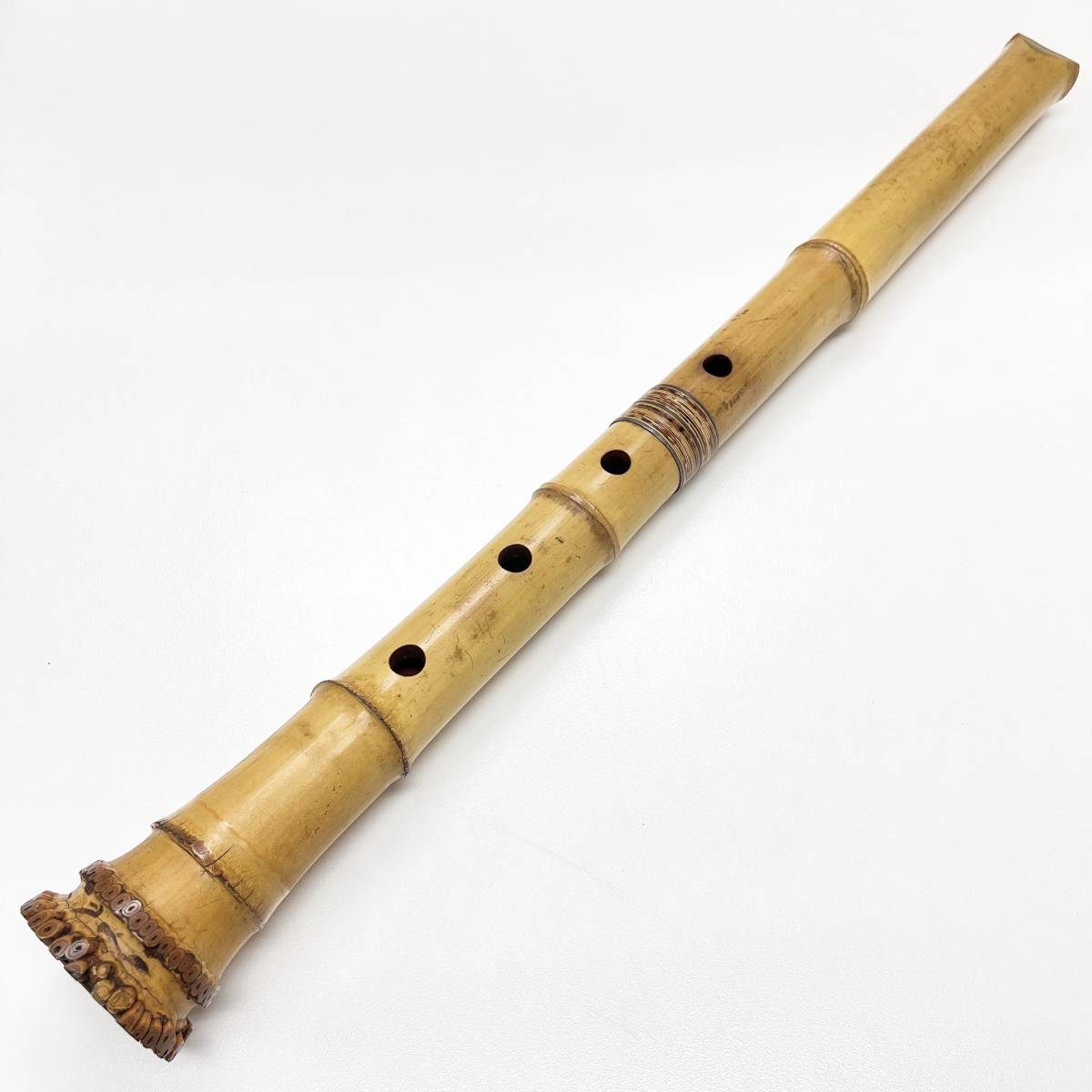 I：6 【芳仙】尺八 在銘 一尺八寸 長さ約55cm 重量約416g 和楽器 木