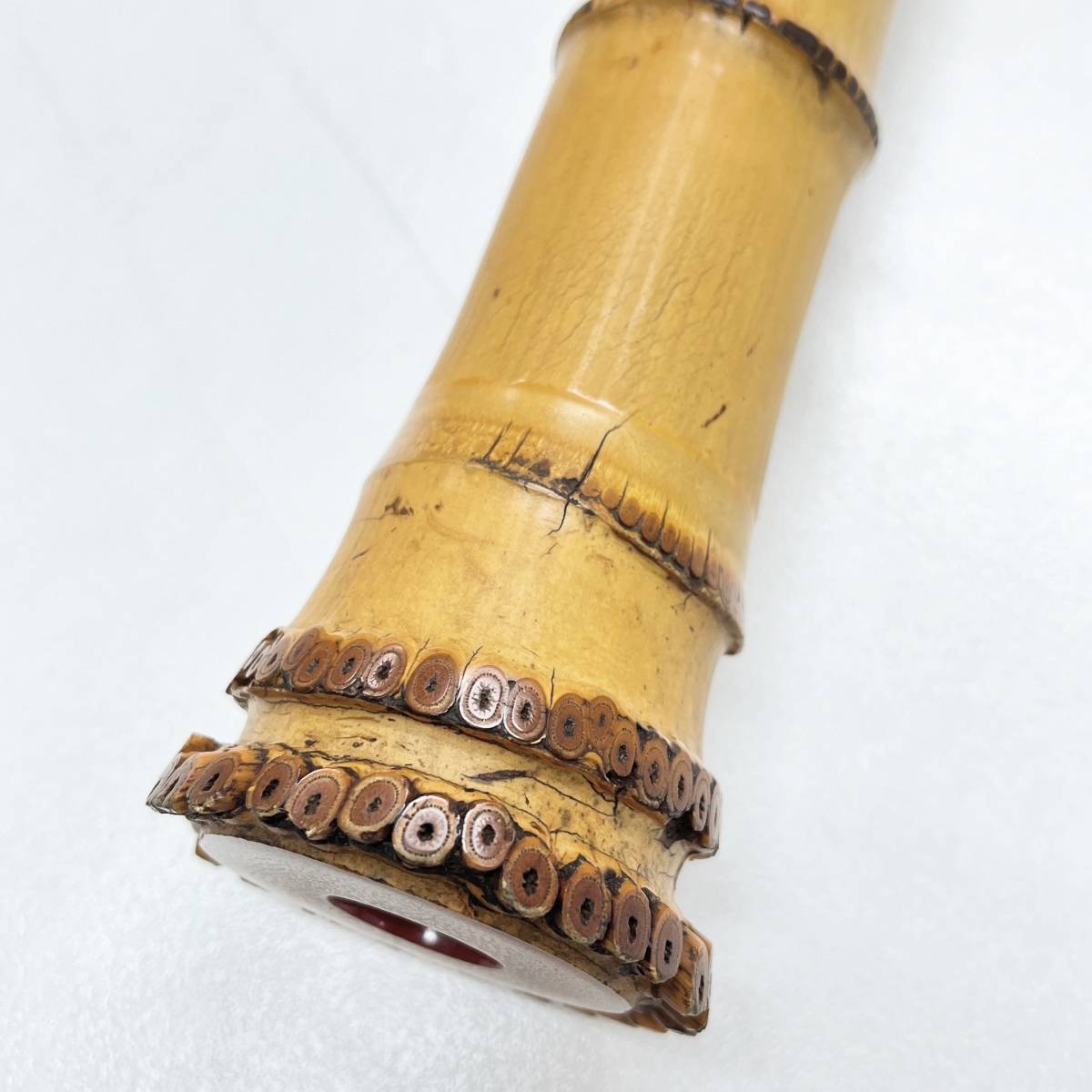 尺八/全長約59cm/時代物/和楽器/木管楽器/音楽 尺八 飛鳥 有謹製 木