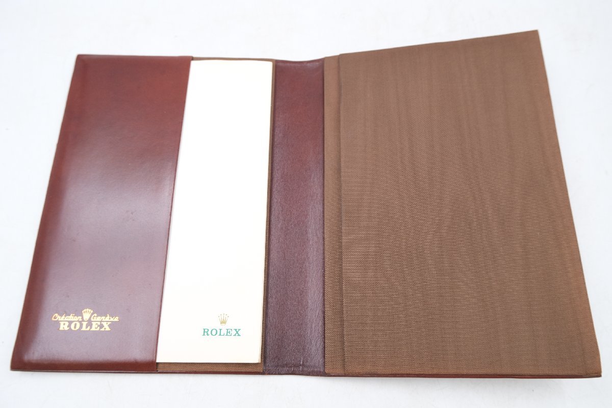 美品　ロレックス　手帳カバー　ブックカバー　ノート　紙未使用 ロレックス ブックカバー メモ帳 ROLEX ノート 手帳 システム手帳 手帳