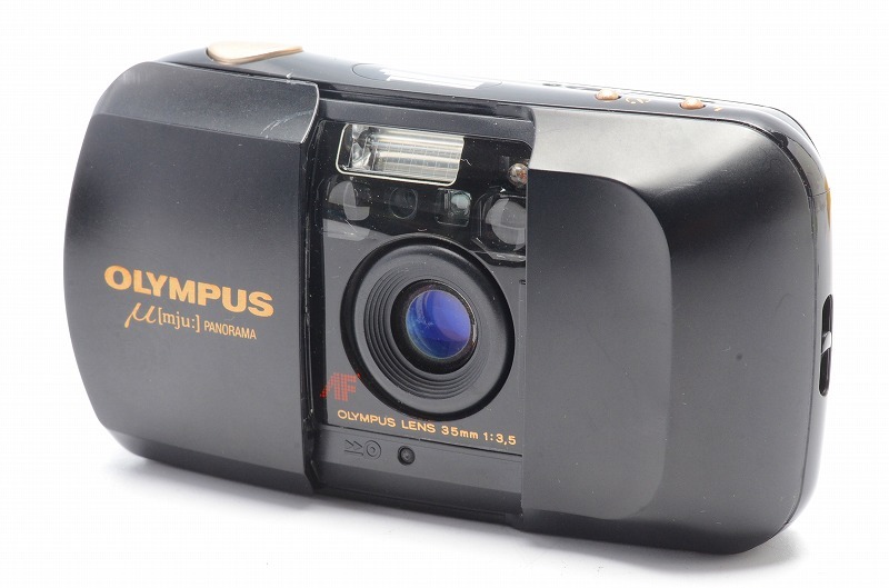 OLYMPUS μ フィルムカメラ panorama 動作品 Olympus μ Panorama (動作OK、注意点あり)
