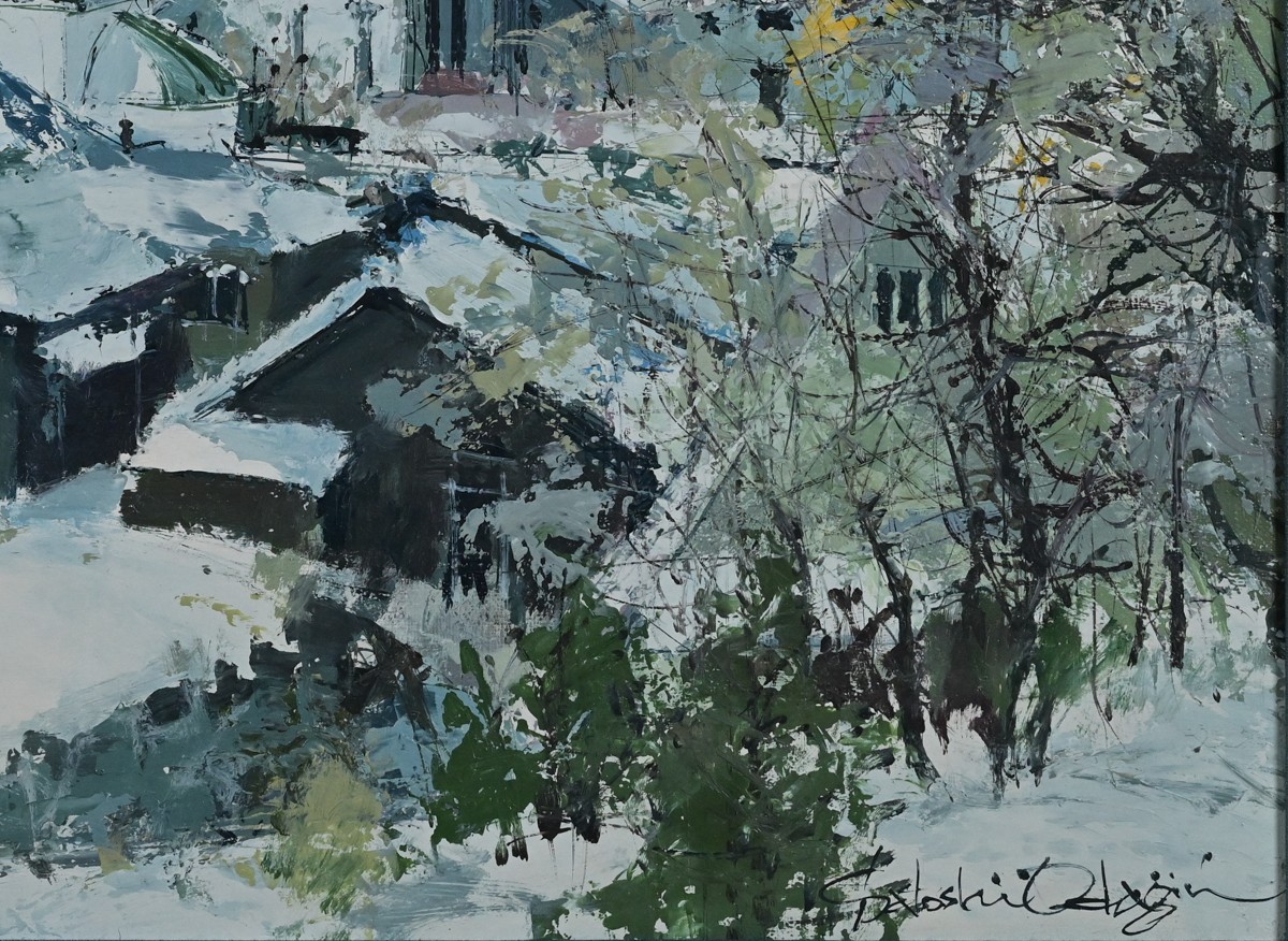 Yahoo!オークション - 真作WISH小田切訓「白い函館」リトグラ