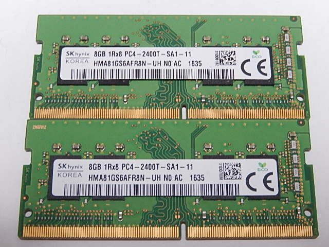 SK hynix メモリー 8GB DDR4-2666 ×4枚セット 2026年7月】SK hynix