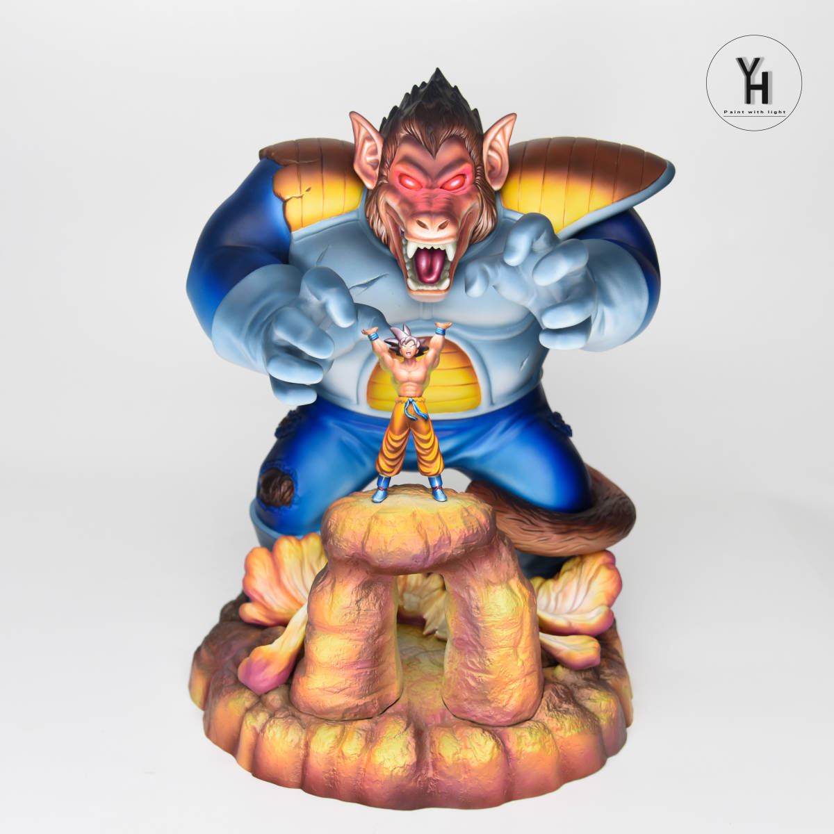 リペイント ドラゴンボール 一番くじ 大猿ベジータ 孫悟空フィギュア ヤジロベー 1円〜ドラゴンボール スーパーサイヤ人 大猿ベジータ 孫悟空