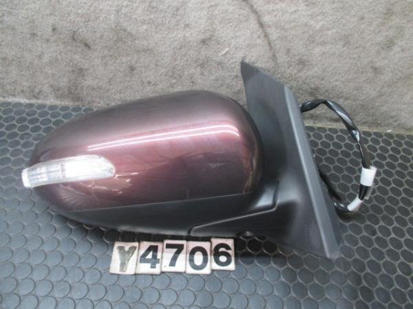 ミラ カスタム　L275S　右 ドアミラー　バックミラー　サイドミラー　カラーNo.R50　電動格納式　No.Y4706