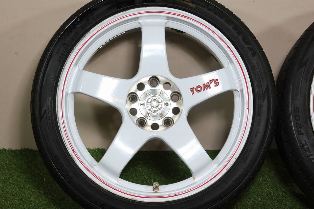 1円 品 トムス TOM'S TN-06 18in 7.5J+48 PCD114.3 ナンカン 225/40R18