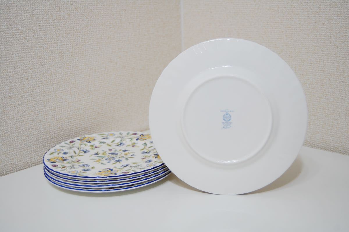 ミントン ハドンホール ケーキ皿 5枚セット MINTON ミントン ☆ ハドンホール ブルー☆ ケーキ皿 ☆ 5客