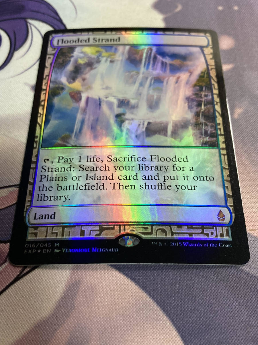 MTG 《溢れかえる岸辺/Flooded Strand》【foil】 EXP 英語 - ミント
