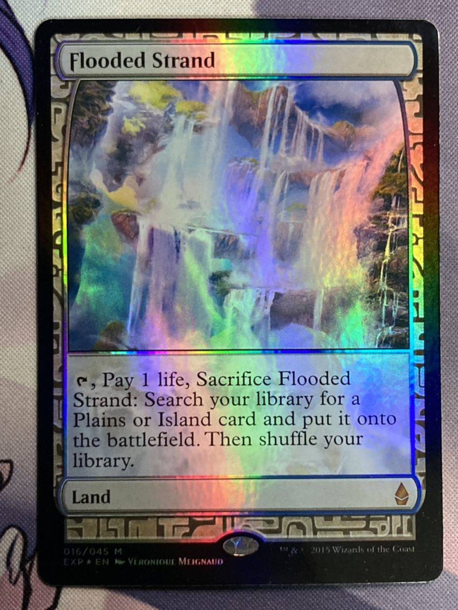 MTG 《溢れかえる岸辺/Flooded Strand》【foil】 EXP 英語 - ミント
