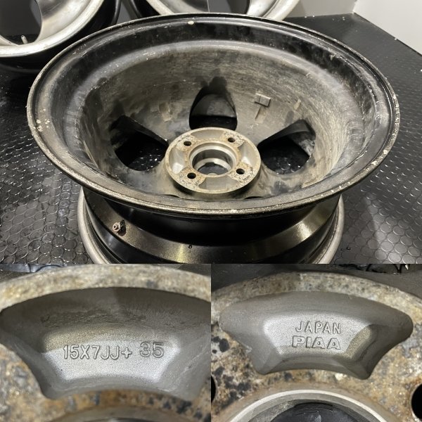 PIAA ROZZA ピア 社外ホイール 15インチ 4本 7J4HPCD100+35 深リム  