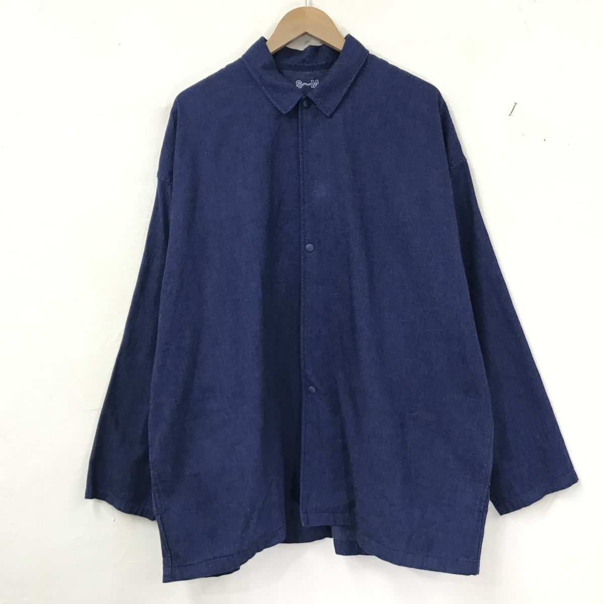 M901-D◇良品◇ MUJI LABO ムジラボ 無印良品 コーチジャケットシャツ 