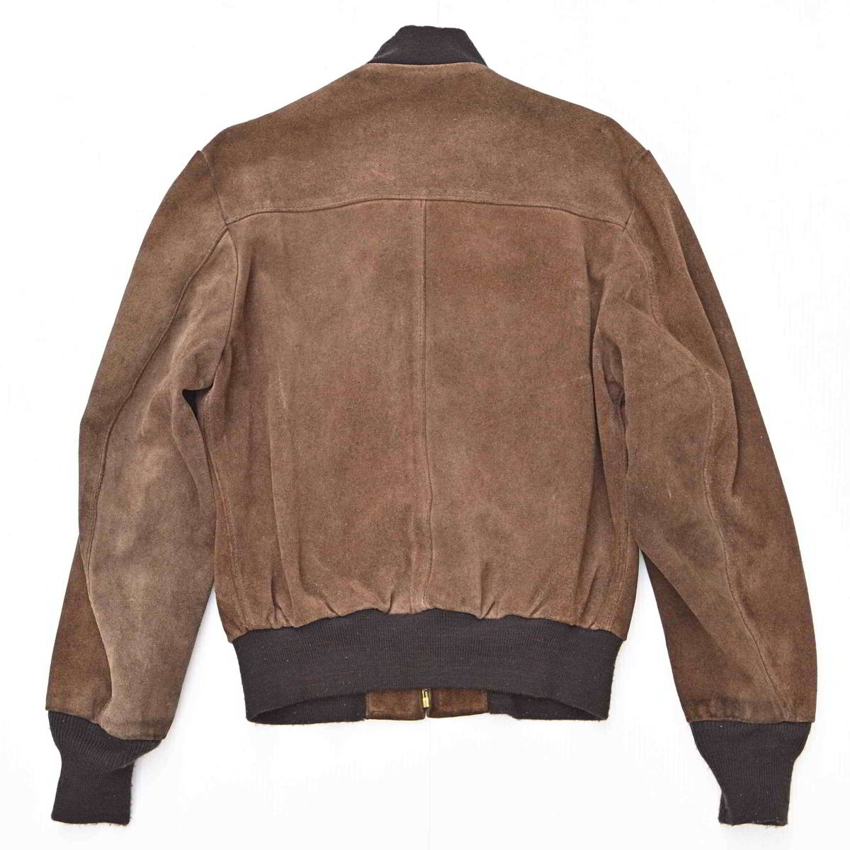 SCHOTT ショット・スエードブルゾン USA製 38 茶 中古 USA製 スエード 