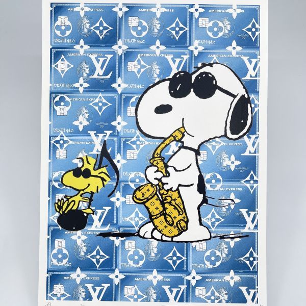 売約済正規品 DEATH NYC  世界限定100枚 ヴィトン スヌーピー DEATH NYC 世界限定100枚 アートポスター SNOOPY スヌーピー トム