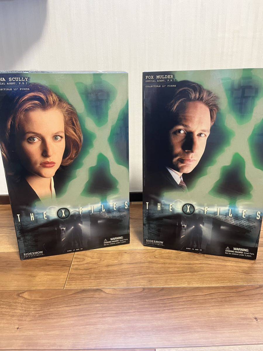 モルダー&スカリー フィギュア sideshow サイドショウ Xファイル SIDESHOW サイドショウ X-ファイル 12インチフィギュア