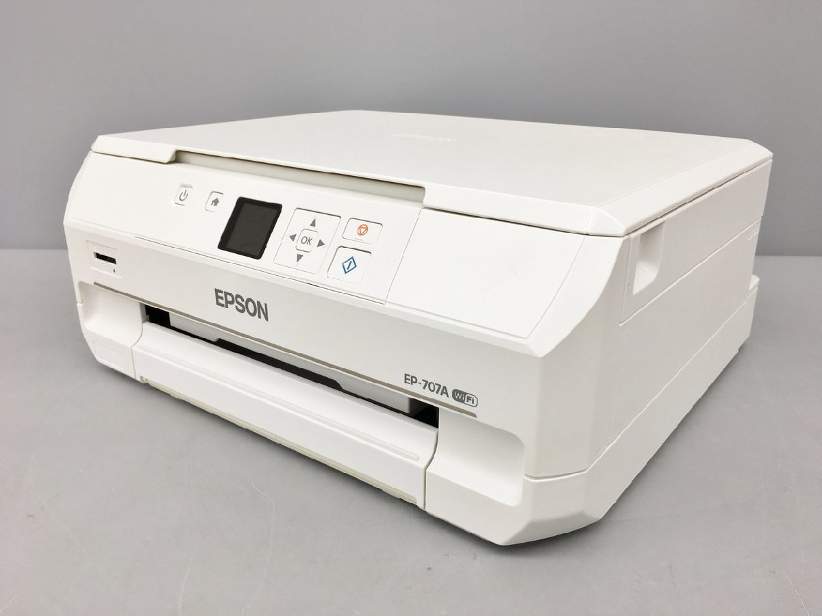 エプソン EPSON インクジェット複合機プリンター カラリオ EP-707A ホワイト ジャンク 2303LS338