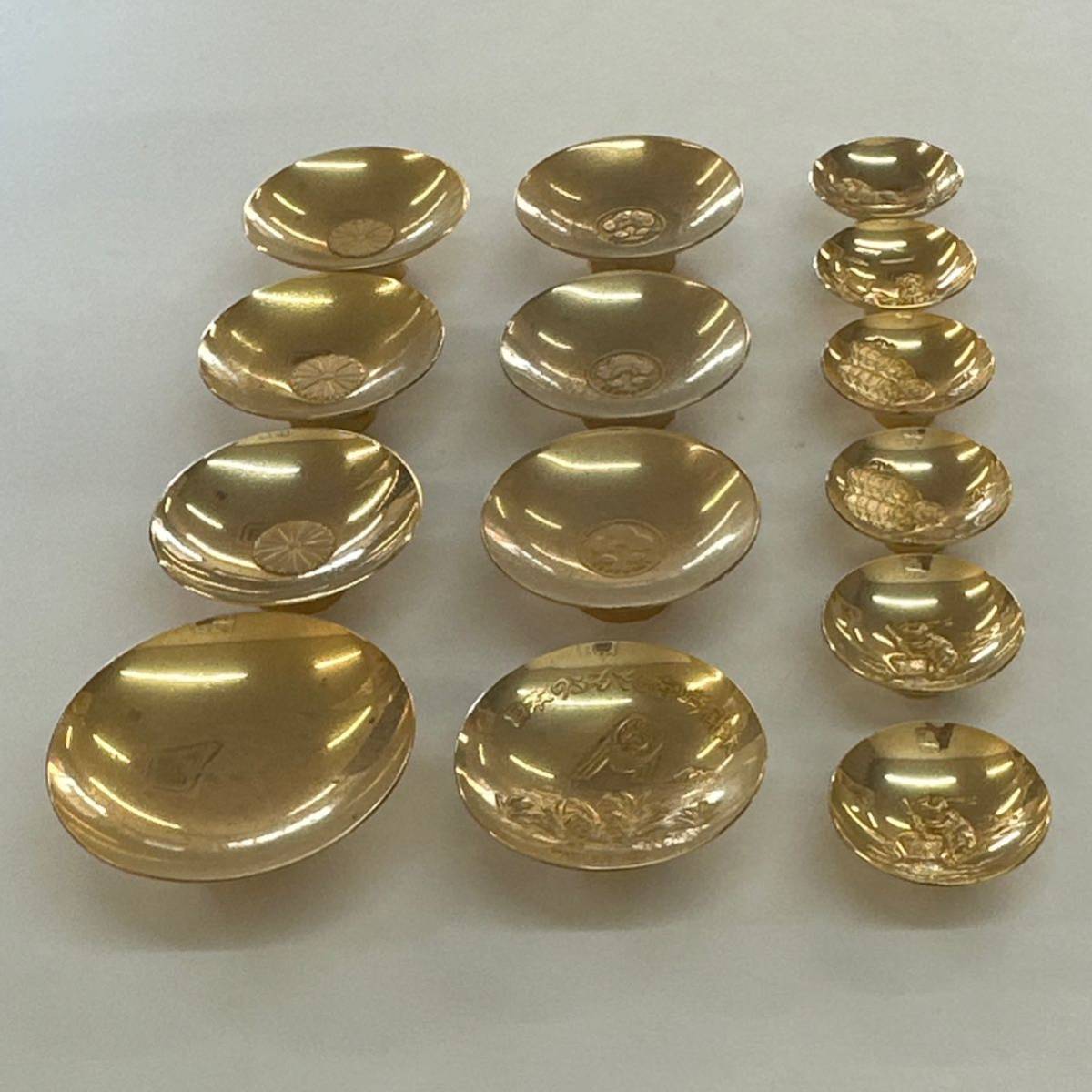金メッキ GP 金杯など おまとめ品 TF0315】金杯 メッキ製品 24KGP 14点 総重量:約670.5g 盃 記念品