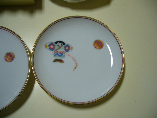 ★乃りたけ・和食器/皿５枚・菓子きり５点_4