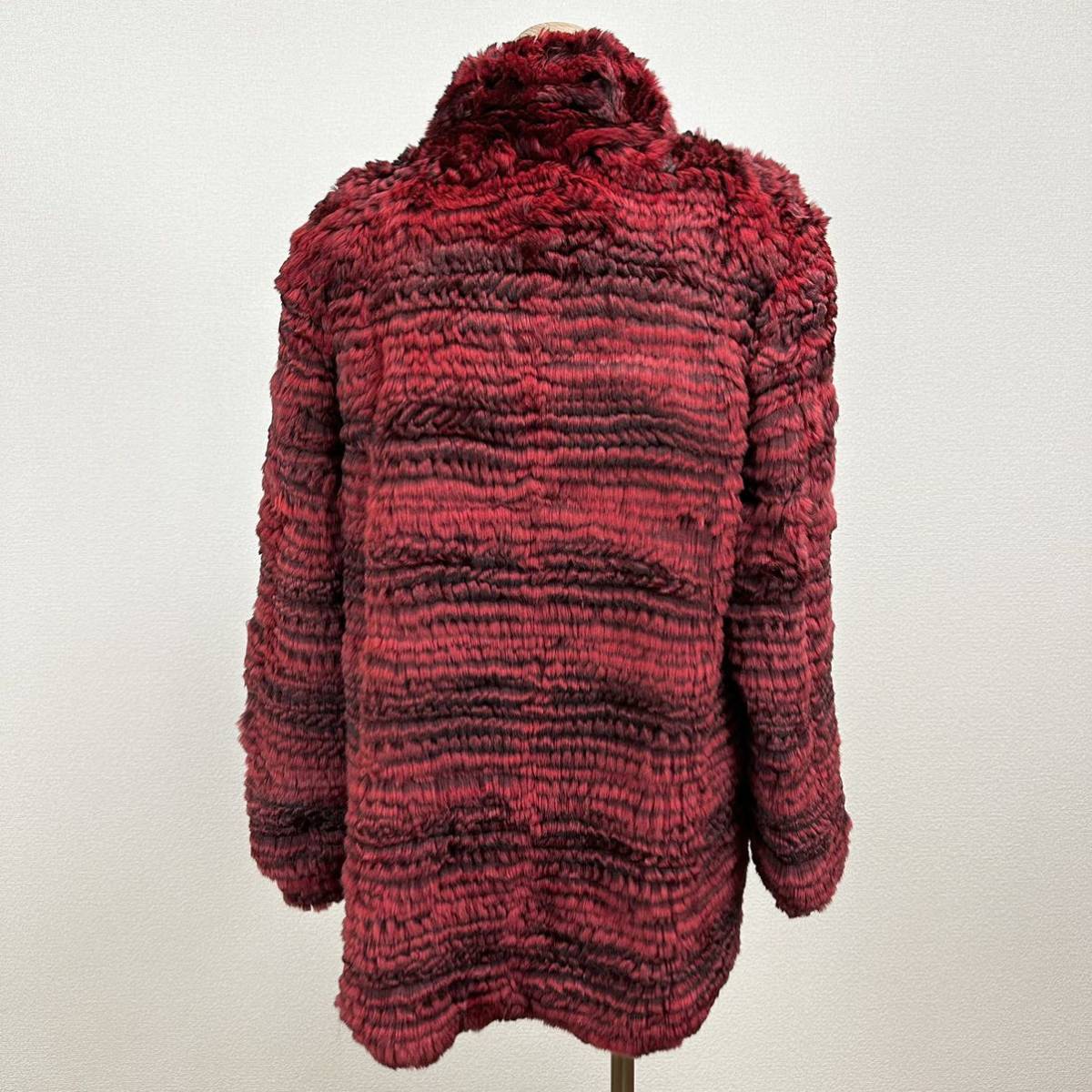 貂商】h288 nakamura fur CHINCHILLA ヤーン デザインコート チンチラ 