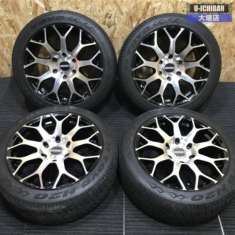 ハイエース エセックス EM-18 18インチ 8J +38 6H 139.7 ブラックポリッシュ TOYO H20 225/50R18 ※ ホワイトレター ではありません002