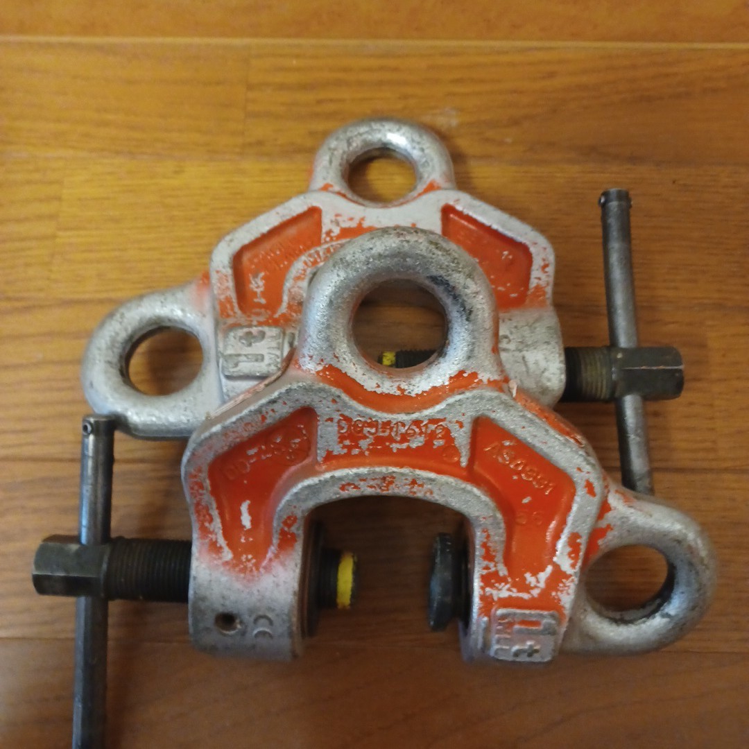 イーグルクランプ 玉掛け 吊り具　土木　橋梁　鉄骨　鳶職　1t 2個　中古