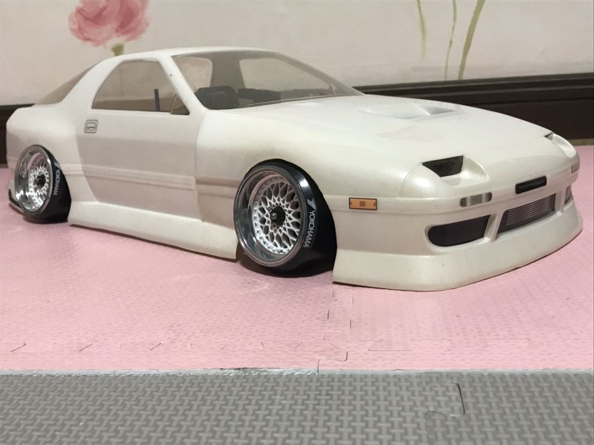 送料無料 1/10 マツダ RX-7 FC3S ドリフト 未走行 ラジコンボディ
