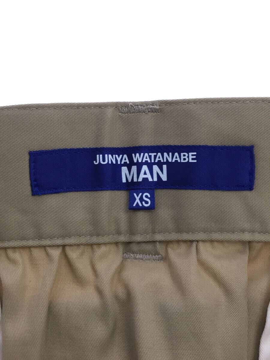 JUNYA WATANABE COMME des GARCONS MAN◆ジュンヤワタナベコムデギャルソンマン/AD2021/WI-P018/ボトム/XS/コットン/BEG