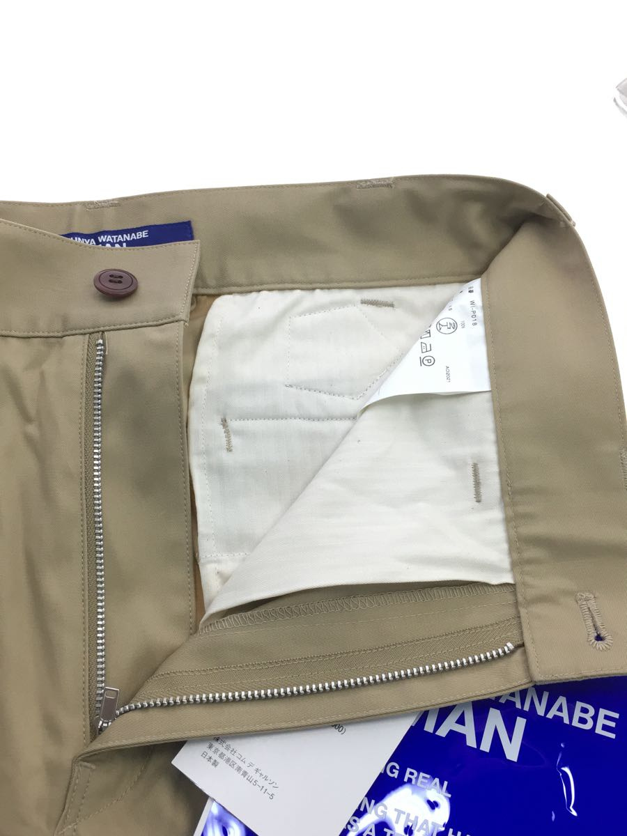 JUNYA WATANABE COMME des GARCONS MAN◆ジュンヤワタナベコムデギャルソンマン/AD2021/WI-P018/ボトム/XS/コットン/BEG