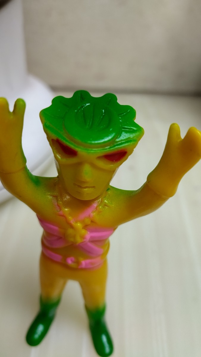 当時物 レインボーマン ソフビ 面取れ 無版権 パチモノ スタンダード