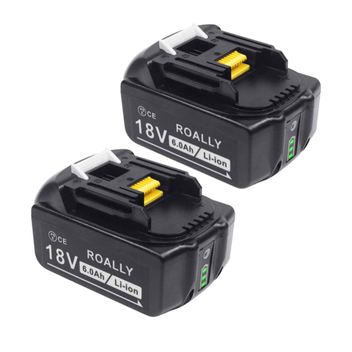 送料無料 マキタ 互換バッテリー 一個6.0Ah 18V BL1830 BL1850 BL1860 ドライバー インパクト 掃除機などに対応 工具_1