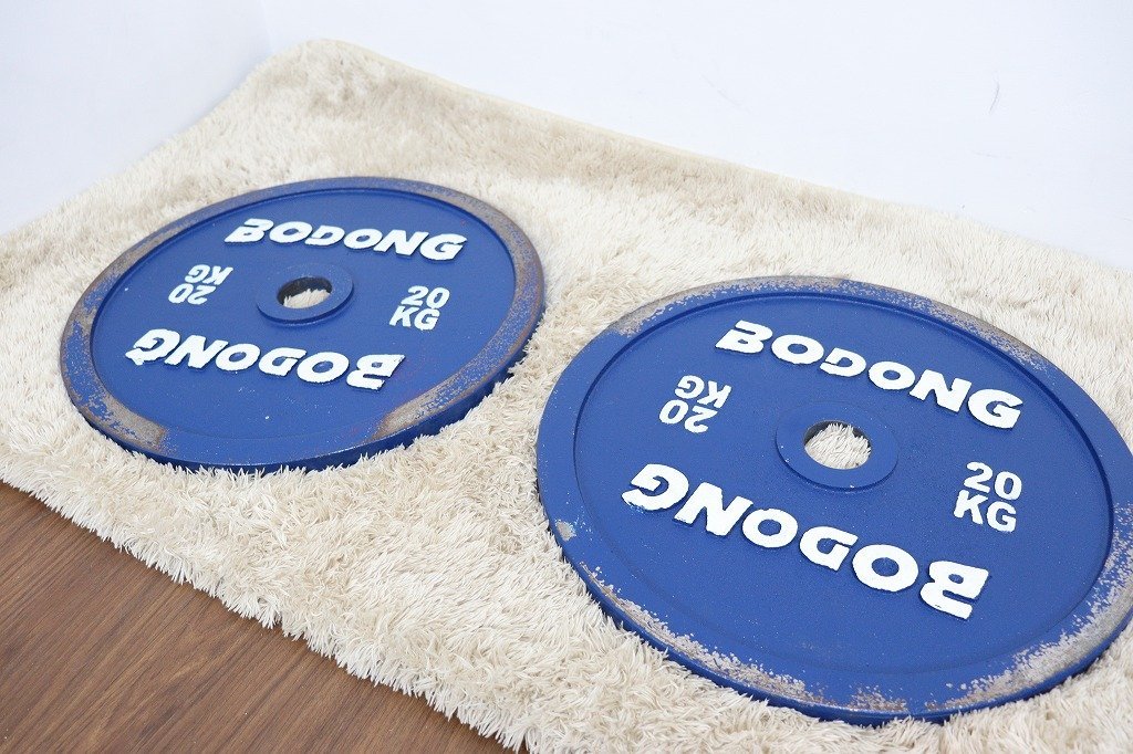 埼玉発】S7400◇BODONG◇オリンピックプレート◇20kg×2◇計40kg◇穴径