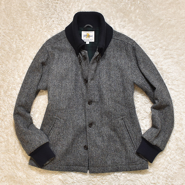 GOLDEN BEAR × HARRIS TWEED スタジアムジャンパー ブルゾン スイング