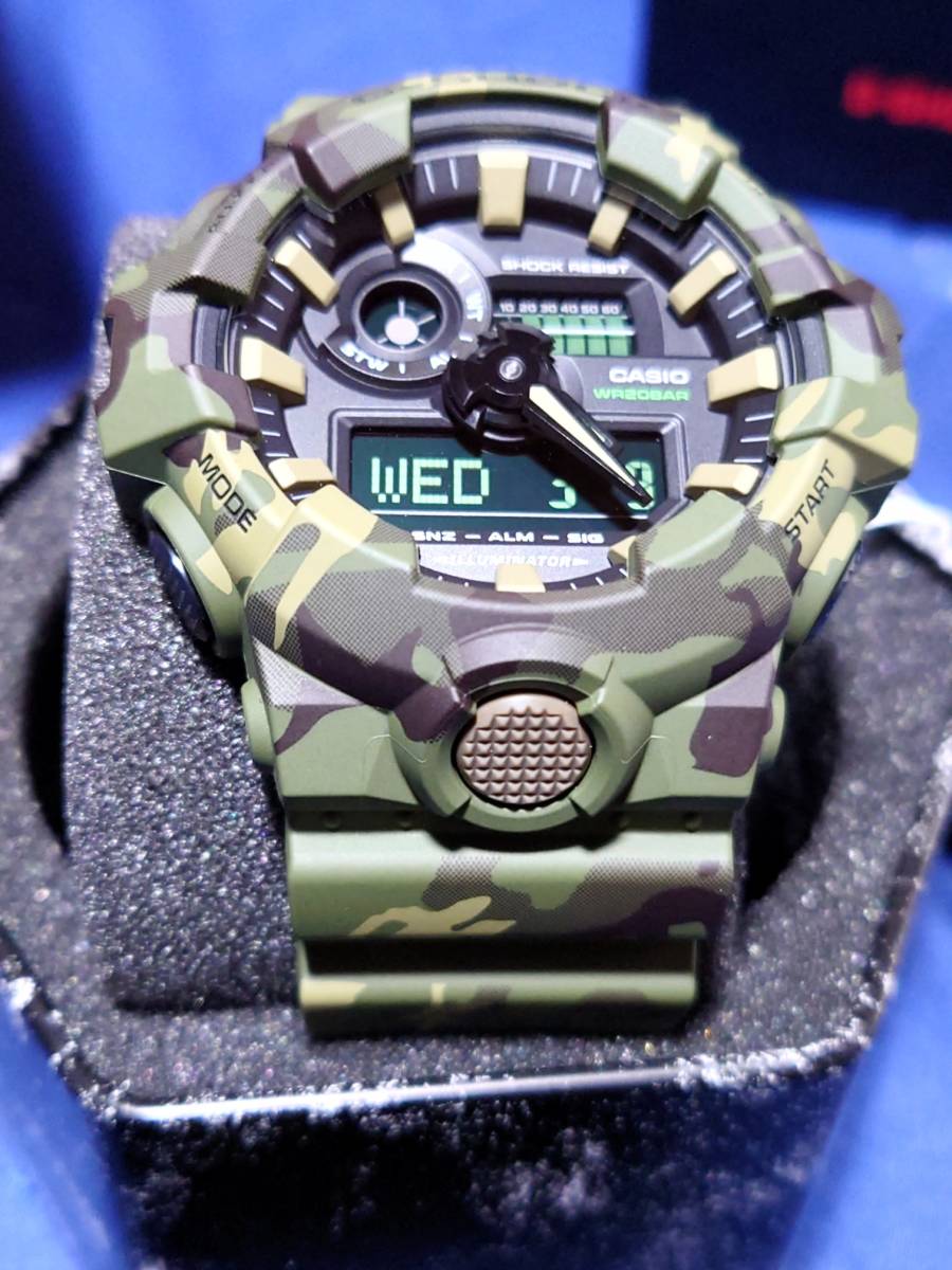 1円スタート カシオ G－SHOCK GA-700CM-3ADR 【公式通販】