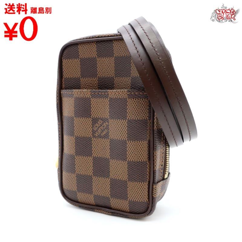 買蔵 LOUIS VUITTON ルイヴィトン オカピ N61738 ダミエ エベヌ ショルダー スマホケース
