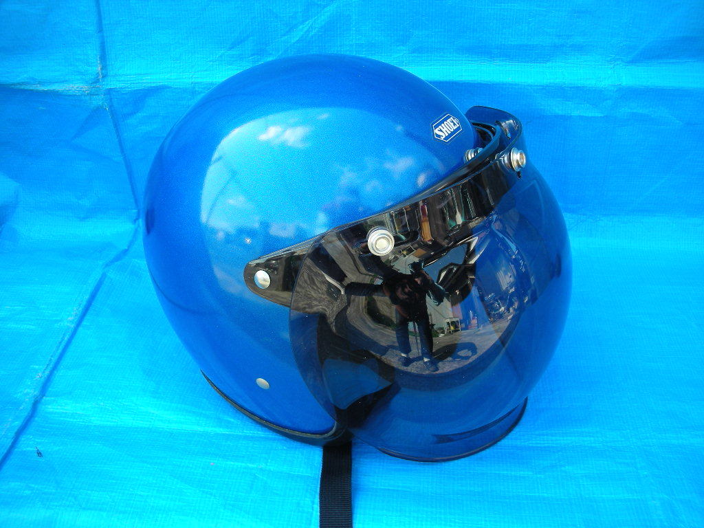 SHOEI ショウエイ ジェットヘルメット 青 M 旧車 レア 当時 2026年最新 