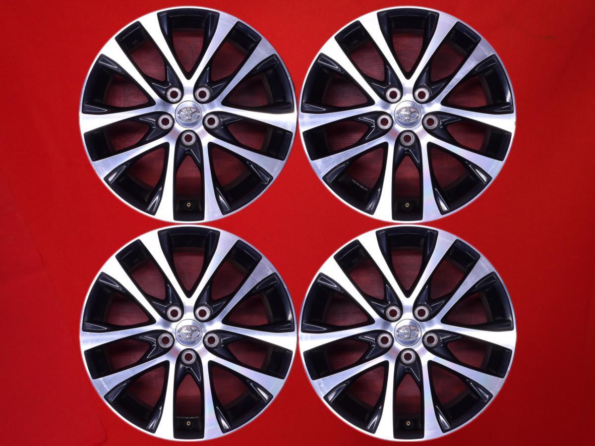 【 激安 中古 4本セット 】 トヨタ エスティマ (50系/2012~) アエラス 純正 アルミホイール 18インチ 7J +51 PCD114.3 5穴 ハブ径Φ60 cc18
