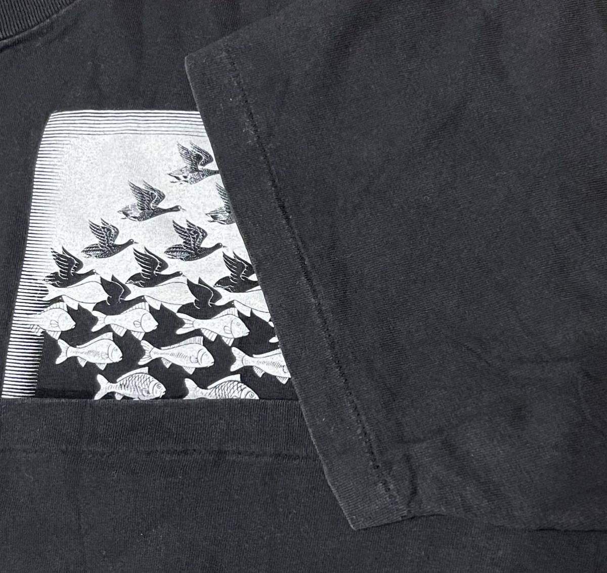 希少 90s M.C.Escher デニムシャツ MCエッシャー ヴィンテージ 可愛らしく