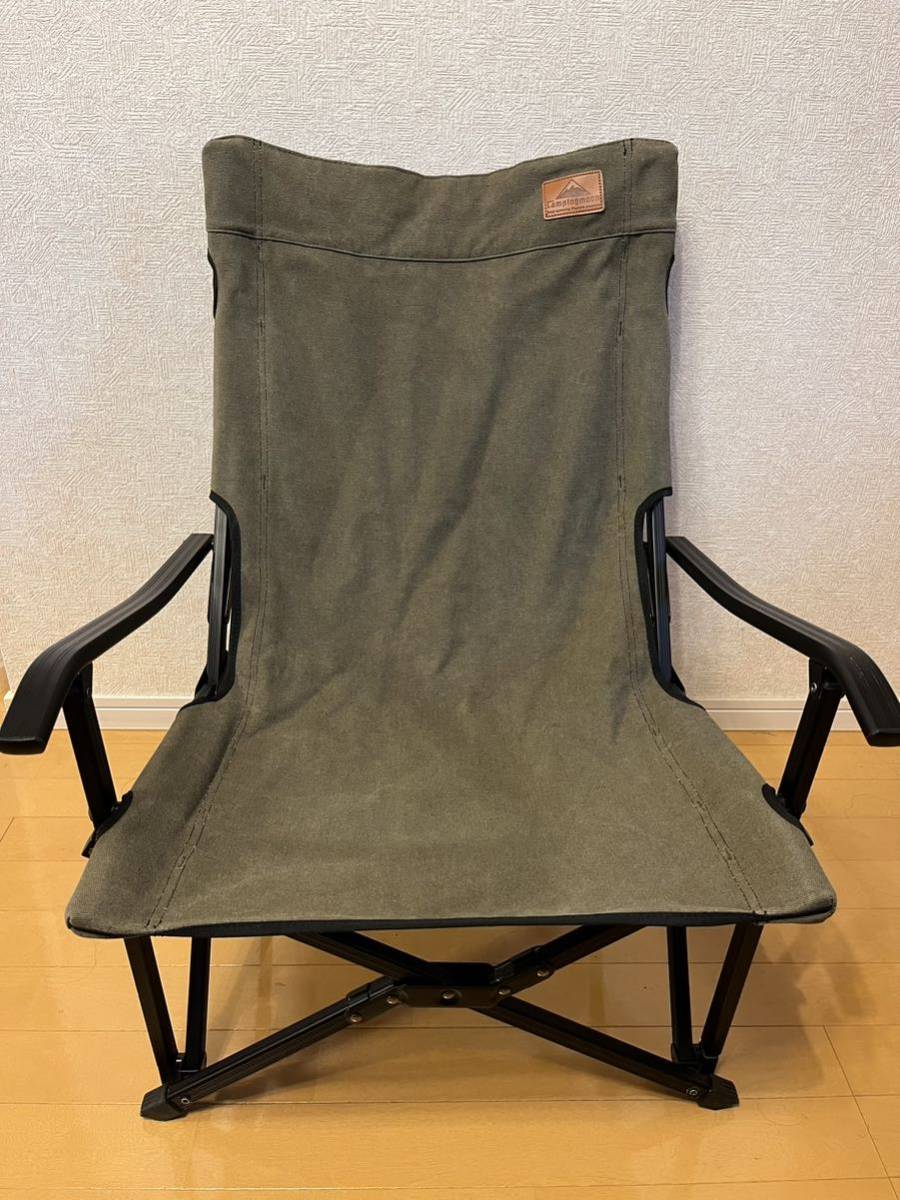 キャンピングムーン　CAMPINGMOON 帆布製ローチェア 中古