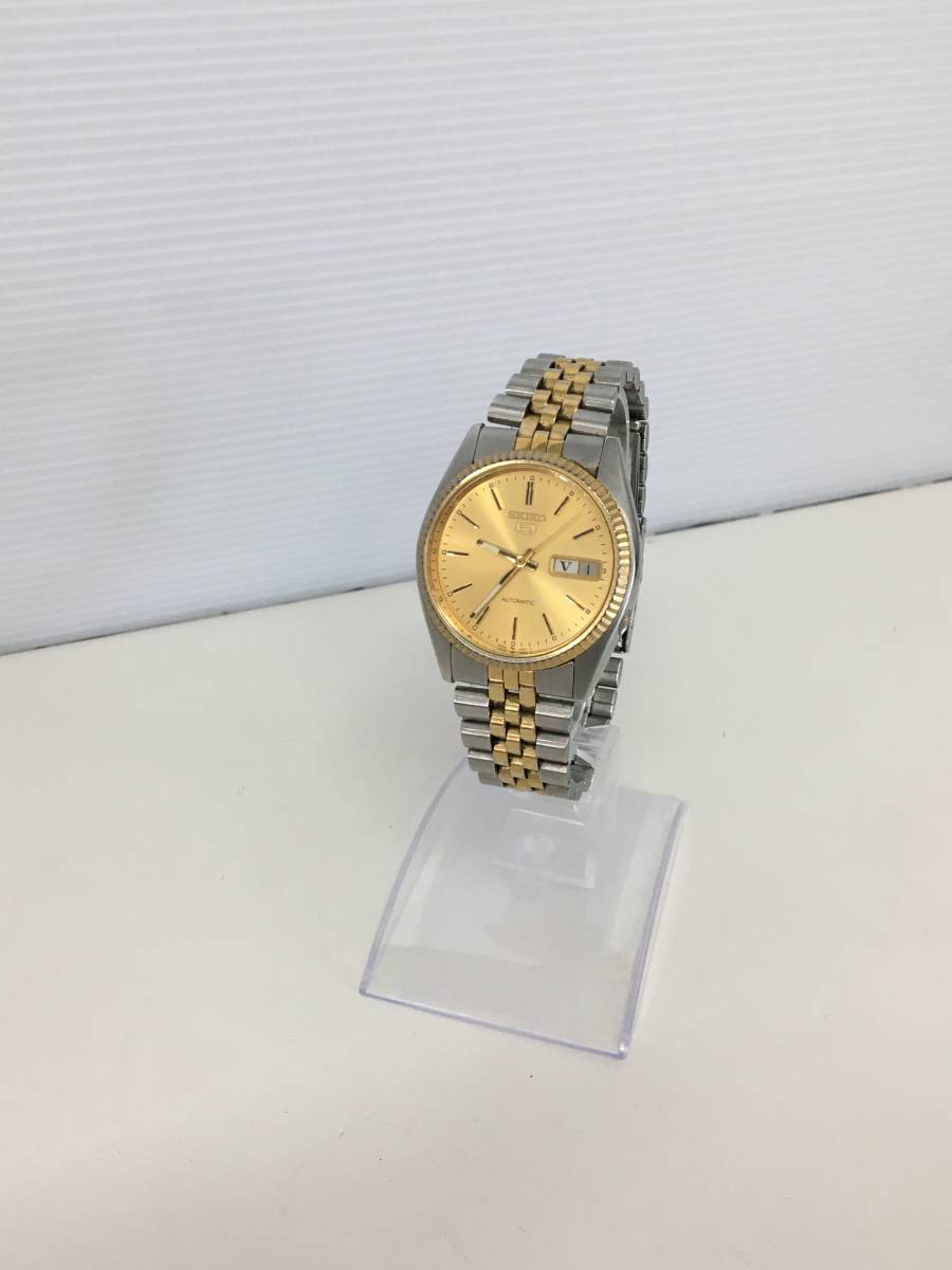 1円 セイコー 5 7009-3110 SS AT/自動巻 シルバー文字盤 メンズ腕時計