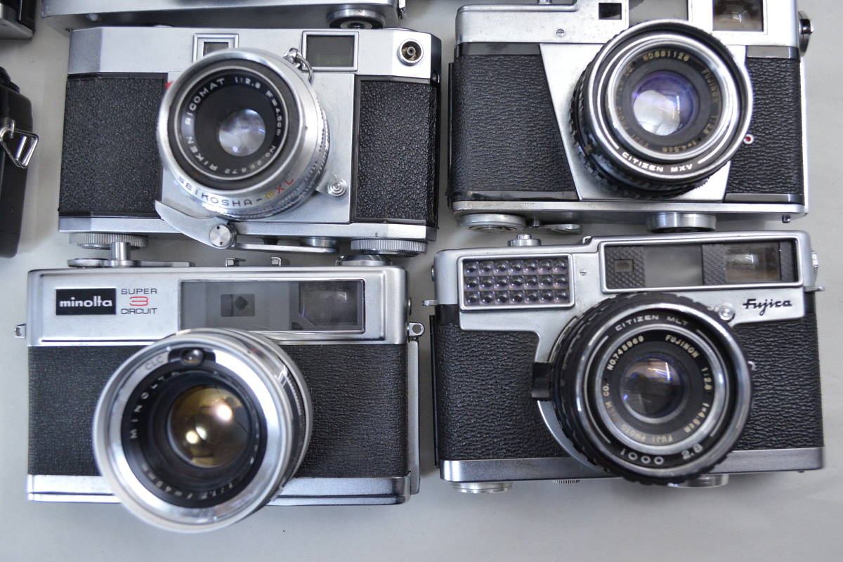 H フィルムカメラ8点まとめて ricoh/minolta/seagullなど アンティーク
